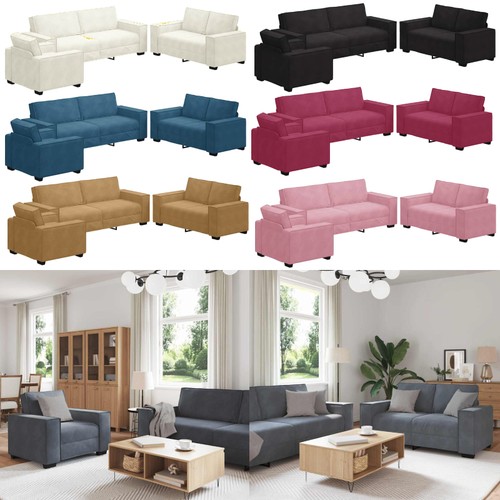 Tlg sofagarnitur mit kissen - 3-tlg.,
