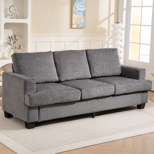 Homcom sitzer sofa couch - homcom, 3-sitzer