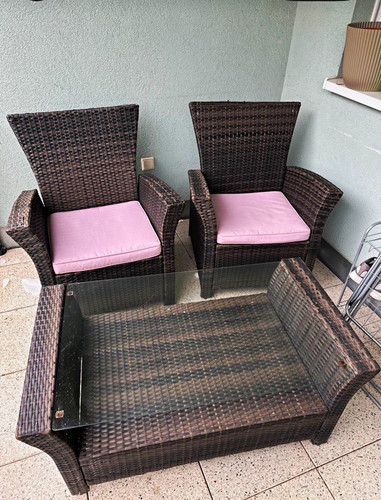 Tlg polyrattan sitzgruppe - 4-tlg.,