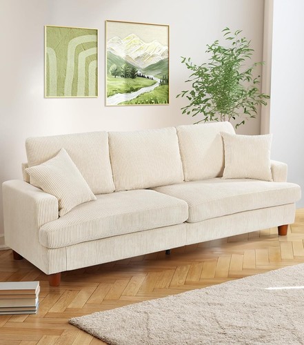 Modern sitzer sofa corduroy - modern, 3-sitzer
