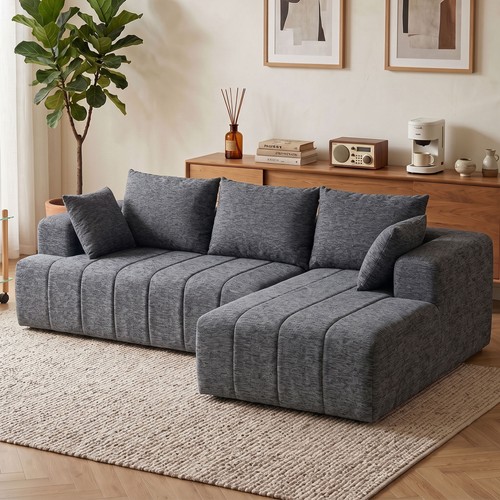 Homcom ecksofa form - homcom, 256cm