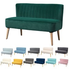 Sofa 2-Sitzer Couch Stoffsofa