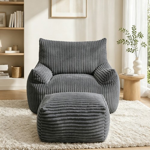 Sitzsack mit fußhocker - mit,