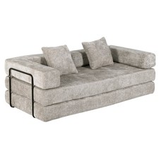 Chenille Bodensofa 2 Sitze