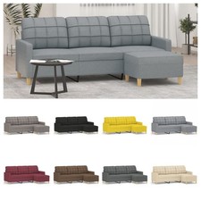 Sofa 3-Sitzer mit Hocker Couch
