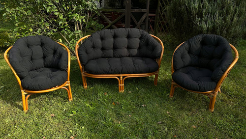 Premium polyrattan kissen set - polyrattan,